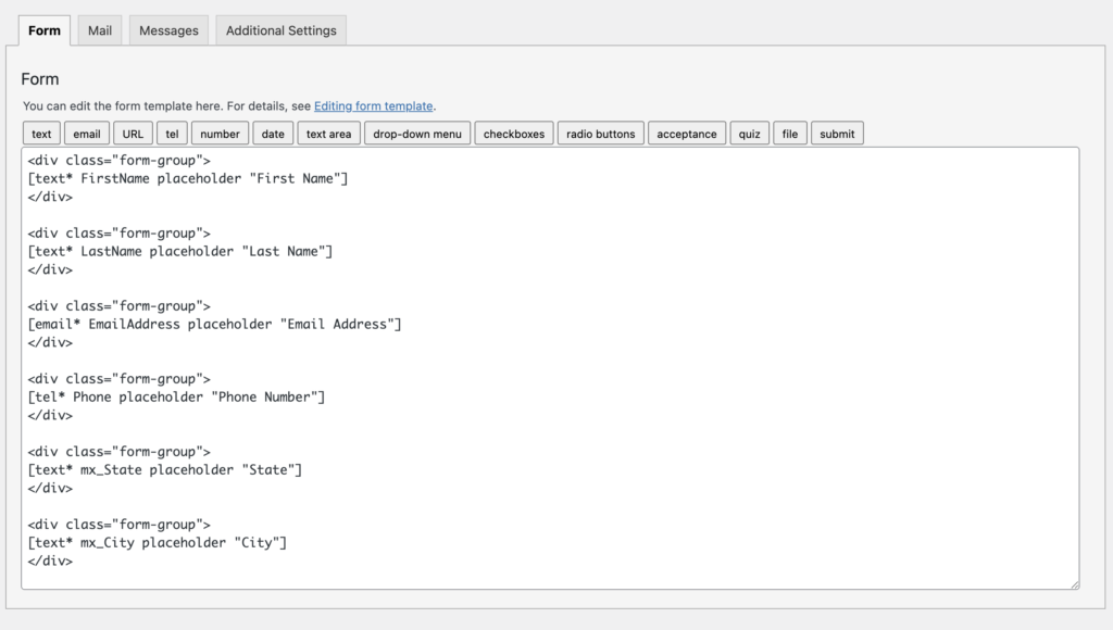 Setting Up Your Contact Form 7