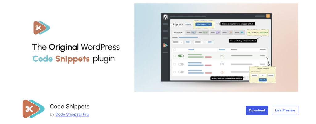 Code Snippets Plugin